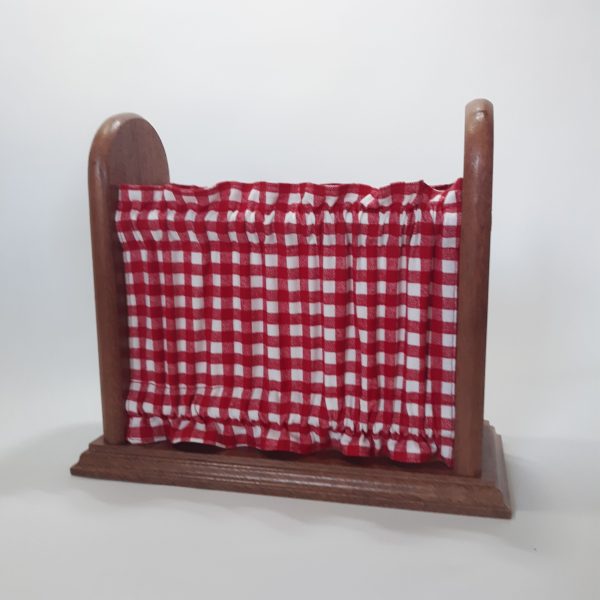 Red checkered napkin holder picnic BBQ